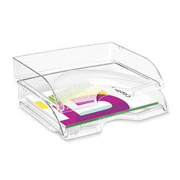 Corbeille à courrier à ouverture latérale cristal