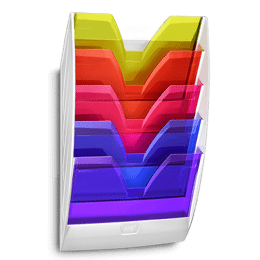 Présentoir mural 5 cases Happy