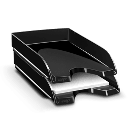 Corbeille à courrier Mineral - Noir