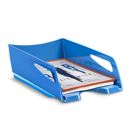 Maxi corbeille à courrier Gloss - Bleu Océan