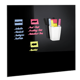 Pot à crayons Magnétique spécial tableaux en verre - Blanc