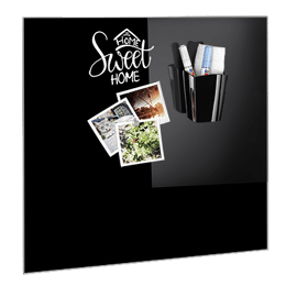 Pot à crayons Magnétique spécial tableaux en verre - Noir