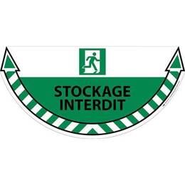 Sticker Stockage interdit Sortie de Secours