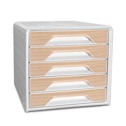 Bloc de classement 5 tiroirs Smoove Silva Hêtre
