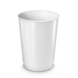 Maxi corbeille à papier (40L) - Blanc