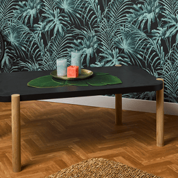 Table basse Eden Chêne naturel et fumé