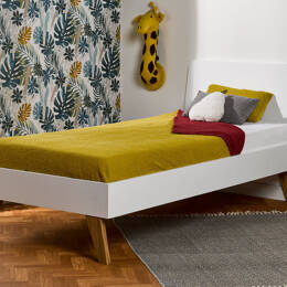 Lit enfant 90x200 Origine Blanc et Chêne