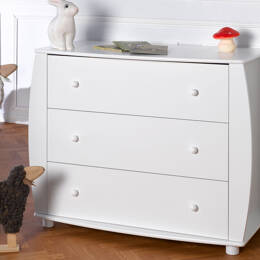 Commode bébé Médéa Blanc