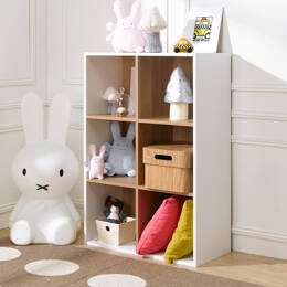 Cube de rangement 6 cases Blanc