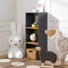 Cube de rangement 3 cases anthracite