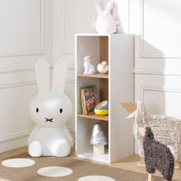 Cube de Rangement 3 cases blanc