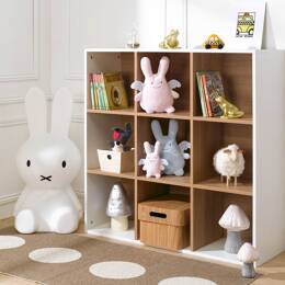Cube de rangement 9 cases blanc
