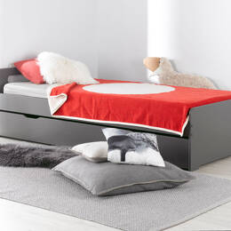 Lit gigogne Anthracite Féroé + 2 Matelas