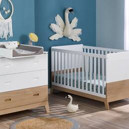 Petite chambre bébé Archipel Blanc & Chêne