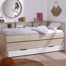 Lit gigogne Wallis avec rangements