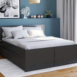 Lit 2 places 140x200 Anthracite MILOR