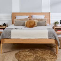 Lit en bois massif 140x200 Brehat