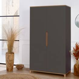 Armoire Anthracite & bois MILOR