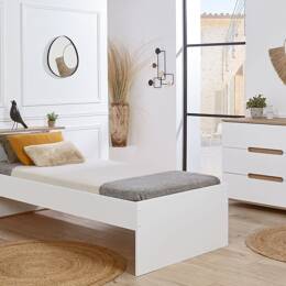 Petite chambre enfant Milor Blanc & Bois