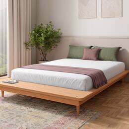 Lit futon en bois massif 140x190 Orion