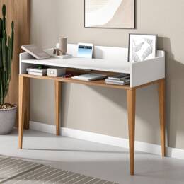 Bureau adulte Blanc & Bois Pop