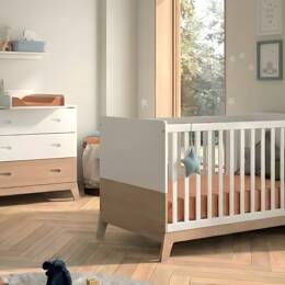 Petite chambre bébé Archipel Blanc & Chêne