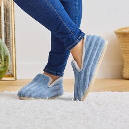 Charentaises DUVET_5A CIEL Chausse Mouton Chaussons laine