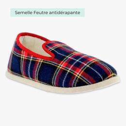 Charentaises EDIMBOURG MARINE_C Chausse Mouton Chaussons laine