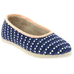 Charentaises DELICATE MARINE Chausse Mouton Chaussons laine