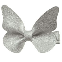 Barrette papillon Argent