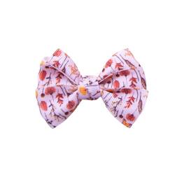 Barrette noeud fleurs et papillons