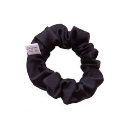 Chouchou cheveux soie noir