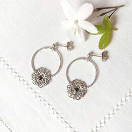 Erin Silver Earrings