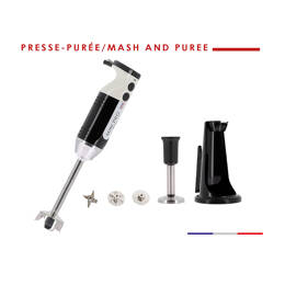 Coffret presse-purée MINIPRO noir / blanc Prise de courant EU
