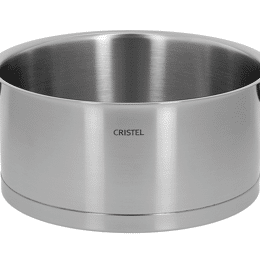 Faitout inox brossé à poignée amovible