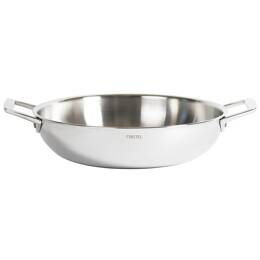 Plat sautoir en inox, 2 anses