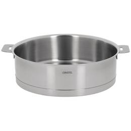 Sauteuse en inox brossé amovible