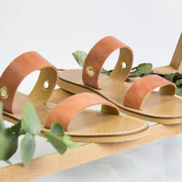 La Tatane Camel - Sandale plate