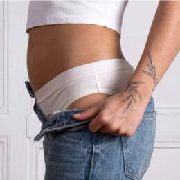 Culotte Menstruelle Ecrue - Flux léger