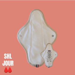 Serviettes Hygiéniques Lavables (SHL) - JOUR - Coloris Ecru Naturel