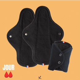 Coffret TRIO Serviettes JOUR - NOIR