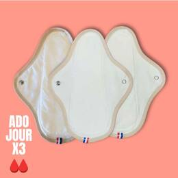 ECRU - Coloris Naturel Coffret TRIO Serviettes "JEUNES FILLES"