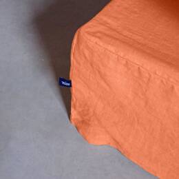 Cache-Sommier en Lin Lavé Abricot