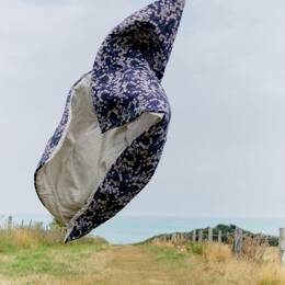 Courtepointe en Lin Lavé Jardin Zen