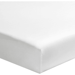 Drap housse en percale de coton blanc Première 180x200 cm