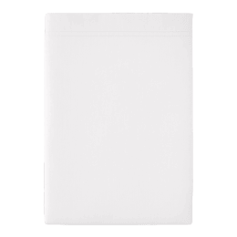 Drap plat blanc en percale de coton Première