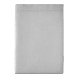 Drap plat en percale de coton Première Galet 180x290 cm