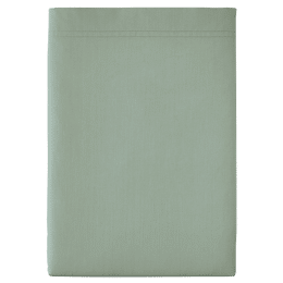 Drap plat en percale de coton Première Sauge 270x300 cm