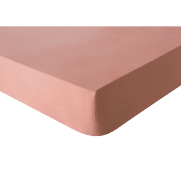 Drap housse en coton Tout Doux Rose solaire 140x200 cm