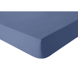 Drap housse en coton Tout Doux Denim 140x190 cm